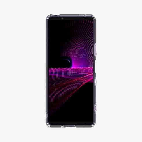 ACS03130 - Sony Xperia 10 III Case Ultra Hybrid in crystal clear showing the back